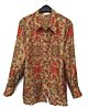 70er Jahre Retro Damen  Paisley Bluse