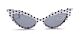 50er Jahre Damen Sonnenbrille Rock 'n' Roll Rockabilly Cat-Eye Polka Dots
