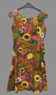 60er VINTAGE Damen Blumen Kleid 