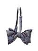 70er Jahre Vintage Samt  Fliege Querbinder bow tie