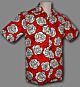 70er Retro Herren Kurzarm Hemd BLUMEN FLOWER POWER