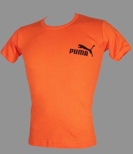 orange Vintage T-Shirt Damen TS34 70er Puma